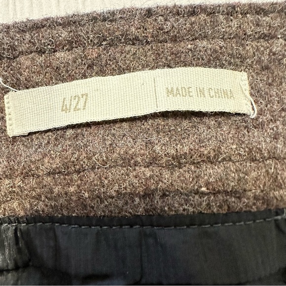 Purnell Wool Blend Zippered Brown Mini Skirt Size 4 - Picture 12 of 16